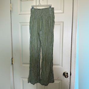 Billabong Green Striped Pants